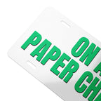 On A Paper Chase vanity license plate