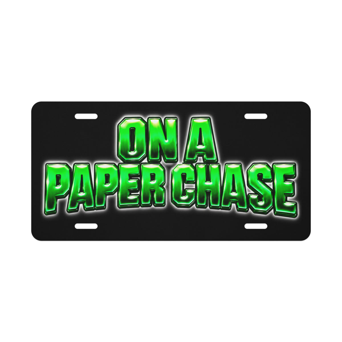 On A Paper Chase vanity license plate