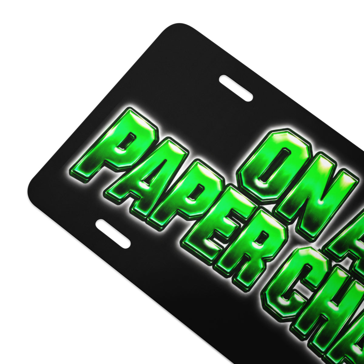 On A Paper Chase vanity license plate